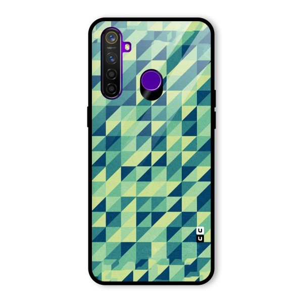 Shady Green Glass Back Case for Realme 5 Pro