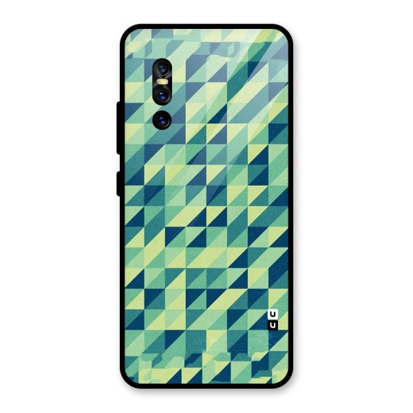 Shady Green Glass Back Case for Vivo V15 Pro