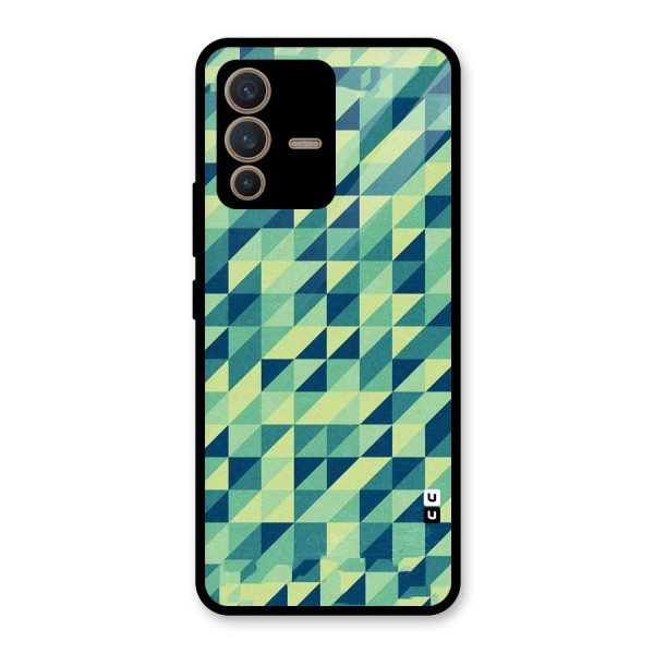 Shady Green Glass Back Case for Vivo V23 5G