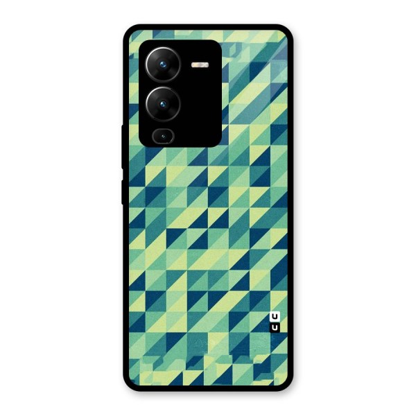 Shady Green Glass Back Case for Vivo V25 Pro