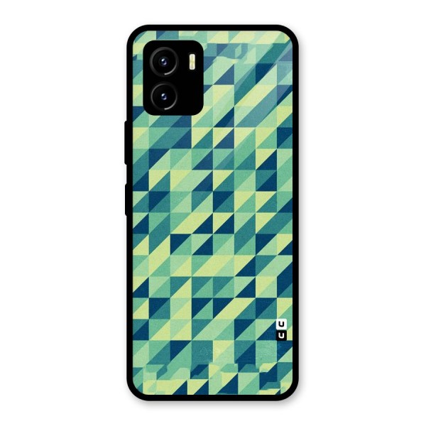 Shady Green Glass Back Case for Vivo Y15s