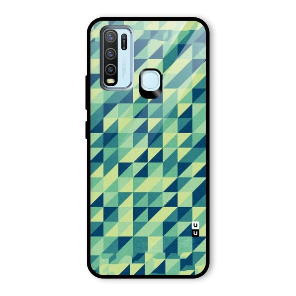 Shady Green Glass Back Case for Vivo Y30