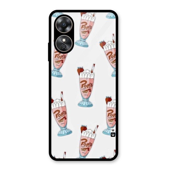 Shake Design Glass Back Case for Oppo A17