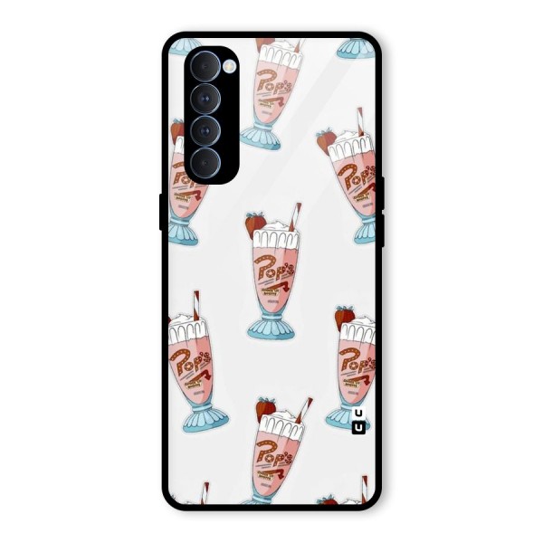 Shake Design Glass Back Case for Oppo Reno4 Pro