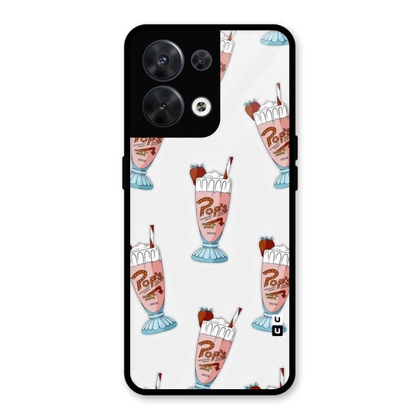 Shake Design Glass Back Case for Oppo Reno8 5G