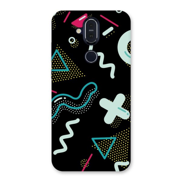 Shapes Pattern Back Case for Nokia 8.1