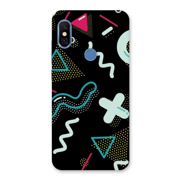 Shapes Pattern Back Case for Redmi Note 6 Pro