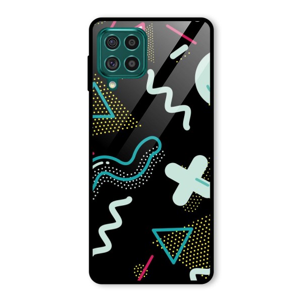 Shapes Pattern Glass Back Case for Galaxy F62