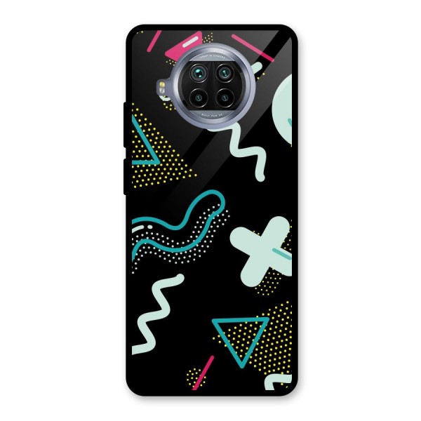 Shapes Pattern Glass Back Case for Mi 10i