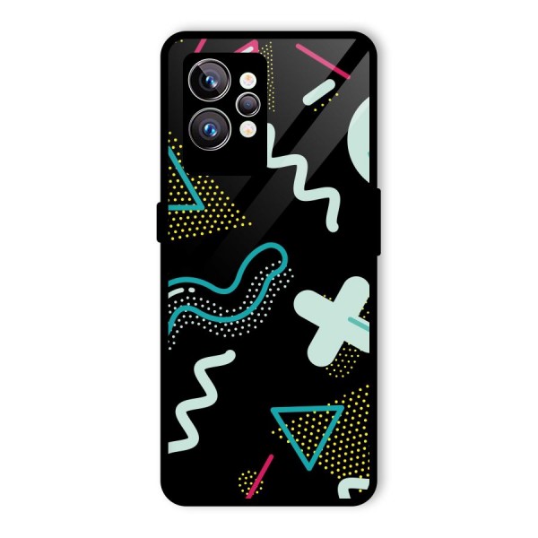 Shapes Pattern Glass Back Case for Realme GT2 Pro