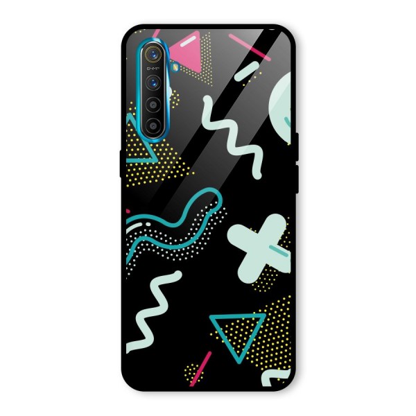 Shapes Pattern Glass Back Case for Realme XT