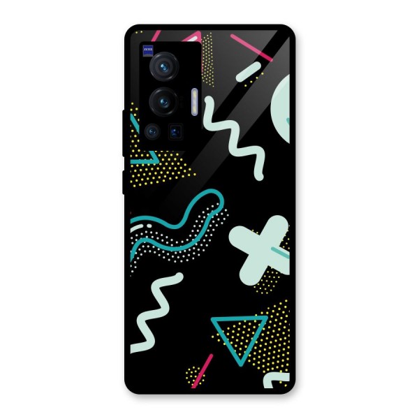 Shapes Pattern Glass Back Case for Vivo X70 Pro