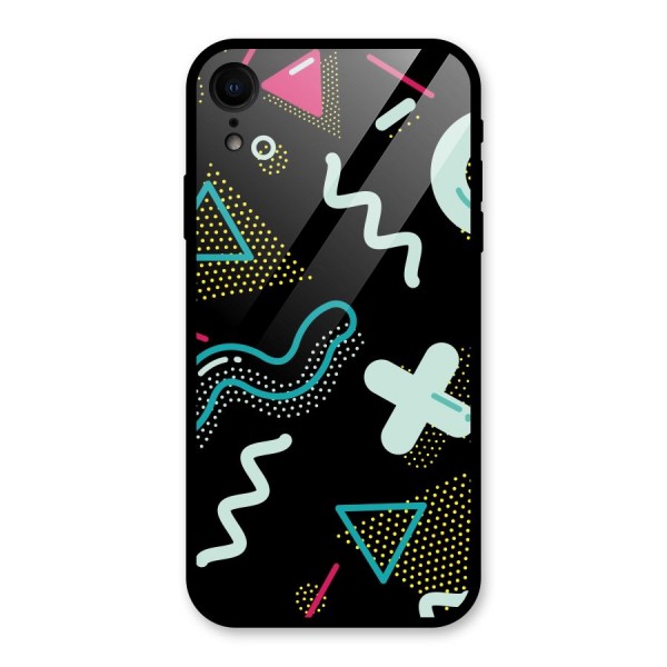 Shapes Pattern Glass Back Case for XR