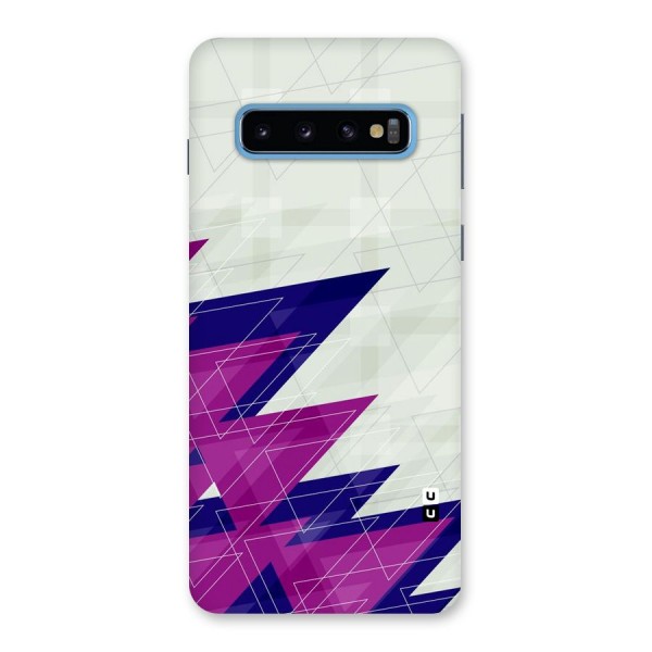 Sharp Abstract Design Back Case for Galaxy S10