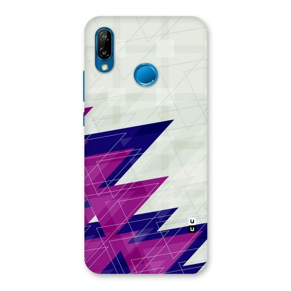 Sharp Abstract Design Back Case for Huawei P20 Lite