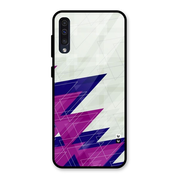 Sharp Abstract Design Glass Back Case for Galaxy A50s