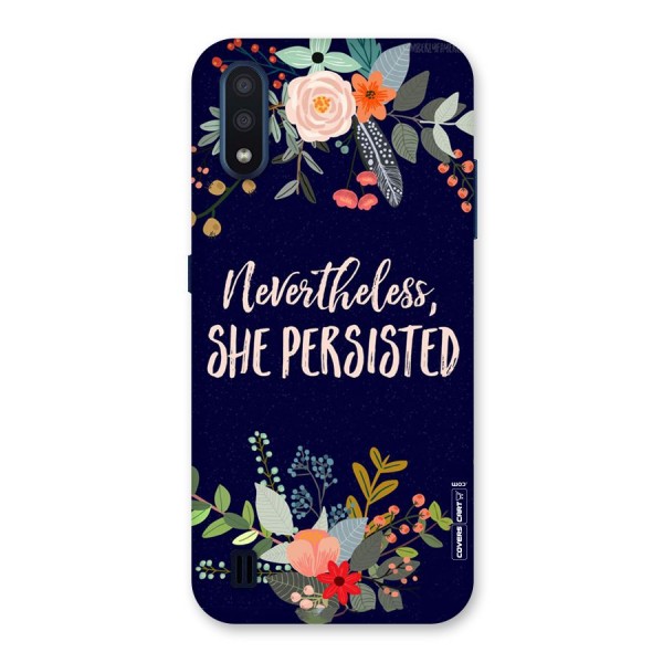 She Persisted Back Case for Galaxy M01