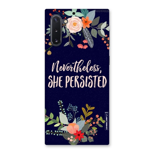 She Persisted Back Case for Galaxy Note 10