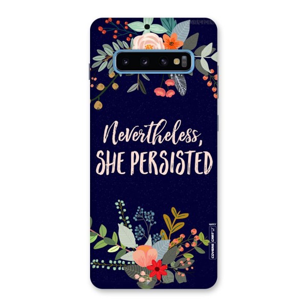 She Persisted Back Case for Galaxy S10 Plus