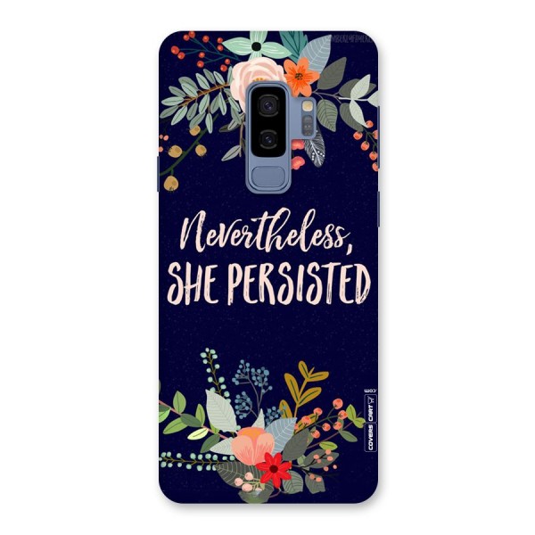 She Persisted Back Case for Galaxy S9 Plus