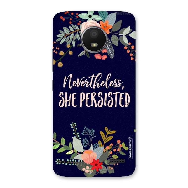 She Persisted Back Case for Moto E4