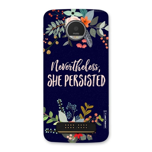 She Persisted Back Case for Moto Z Play