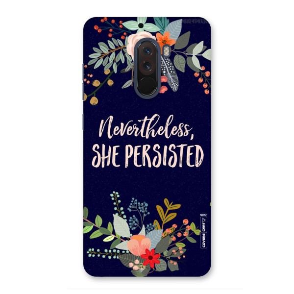 She Persisted Back Case for Poco F1