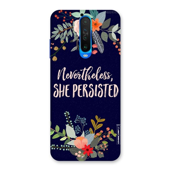 She Persisted Back Case for Poco X2