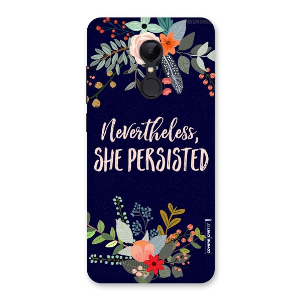 She Persisted Back Case for Redmi 5