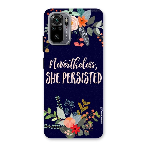 She Persisted Back Case for Redmi Note 10