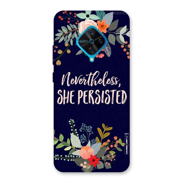 She Persisted Back Case for Vivo S1 Pro