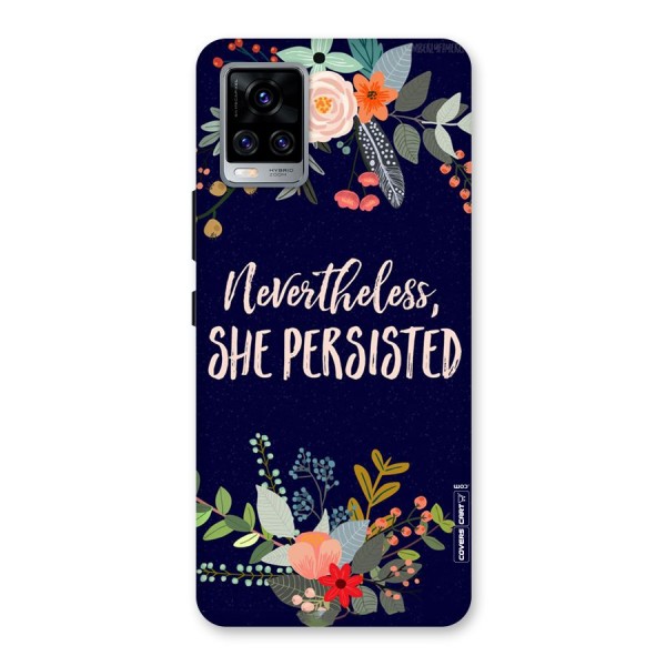 She Persisted Back Case for Vivo V20 Pro