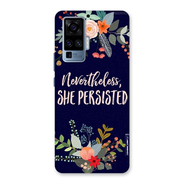 She Persisted Back Case for Vivo X50 Pro