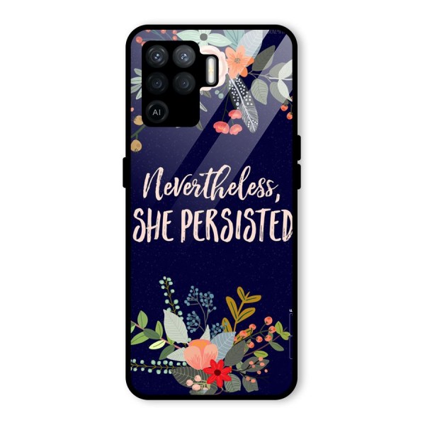 She Persisted Glass Back Case for Oppo F19 Pro