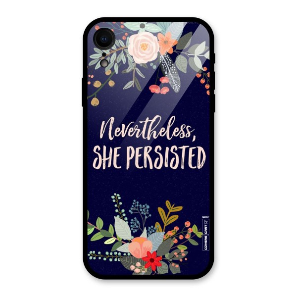 She Persisted Glass Back Case for XR