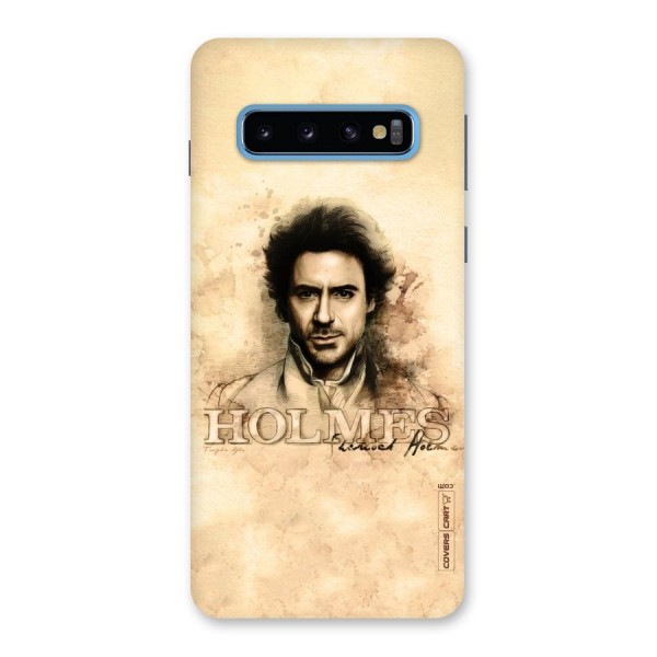 Sherlock Holmes Fan Art Back Case for Galaxy S10