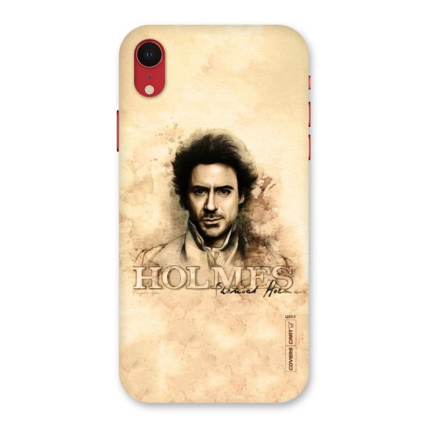 Sherlock Holmes Fan Art Back Case for iPhone XR