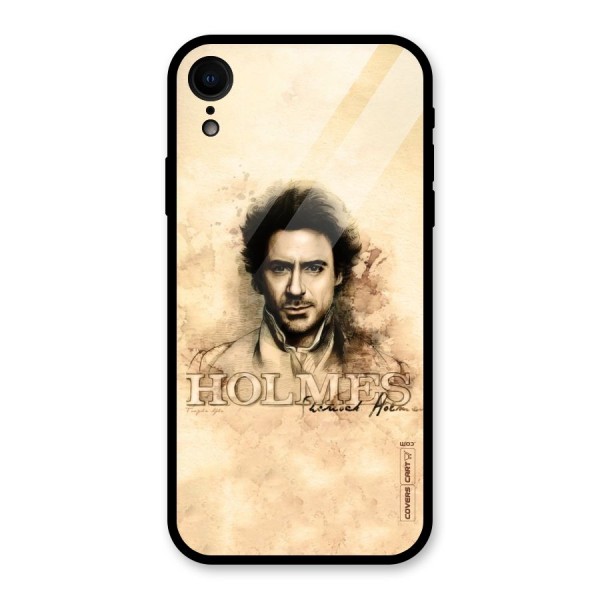 Sherlock Holmes Fan Art Glass Back Case for XR