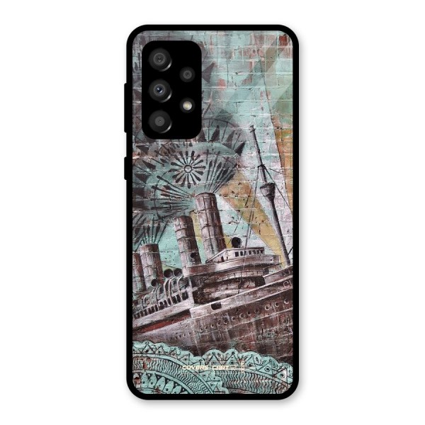 Ship Art Glass Back Case for Galaxy A32