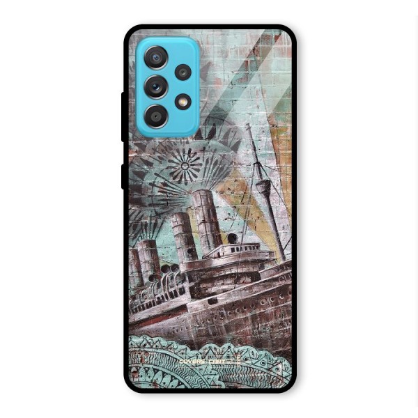 Ship Art Glass Back Case for Galaxy A52s 5G