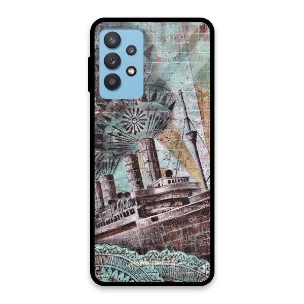 Ship Art Glass Back Case for Galaxy M32 5G