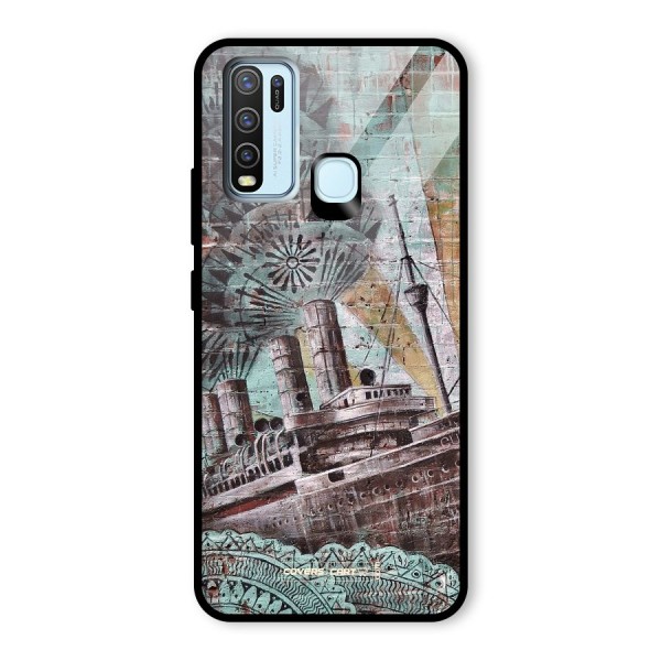 Ship Art Glass Back Case for Vivo Y50