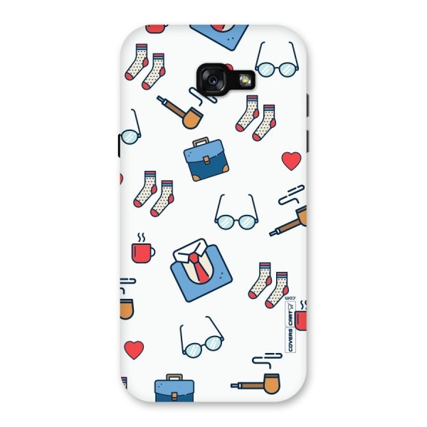 Shirt Spectacles Pattern Back Case for Galaxy A7 (2017)