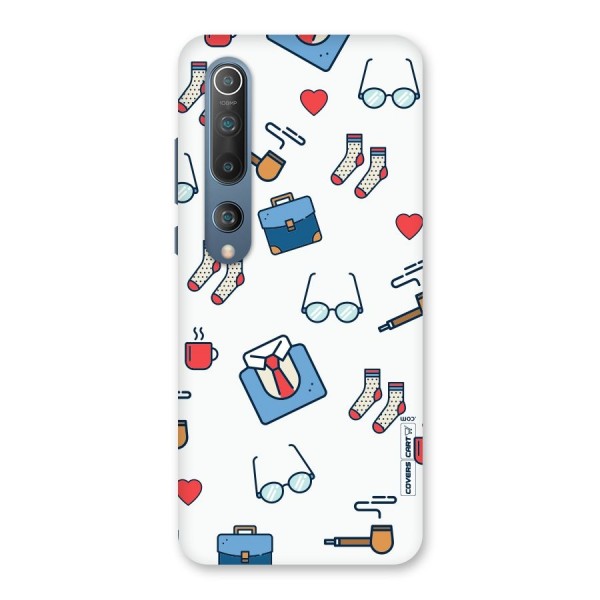 Shirt Spectacles Pattern Back Case for Mi 10