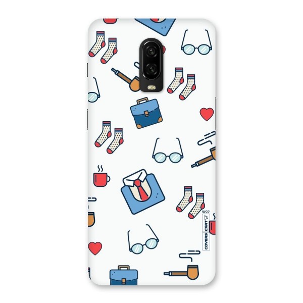 Shirt Spectacles Pattern Back Case for OnePlus 6T