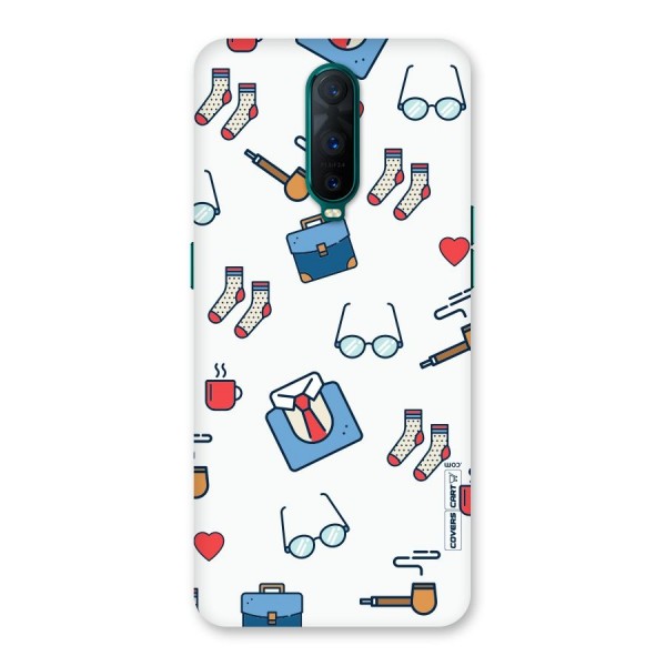 Shirt Spectacles Pattern Back Case for Oppo R17 Pro