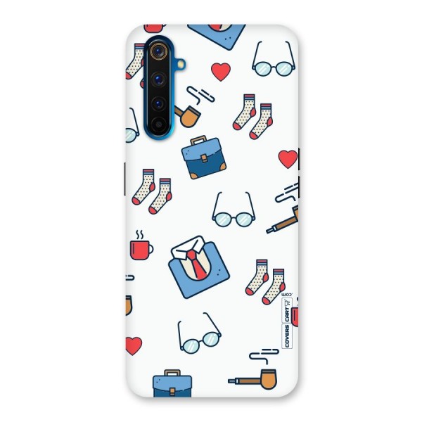 Shirt Spectacles Pattern Back Case for Realme 6 Pro