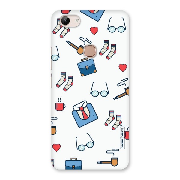 Shirt Spectacles Pattern Back Case for Vivo Y83