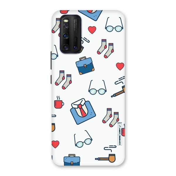 Shirt Spectacles Pattern Back Case for Vivo iQOO 3