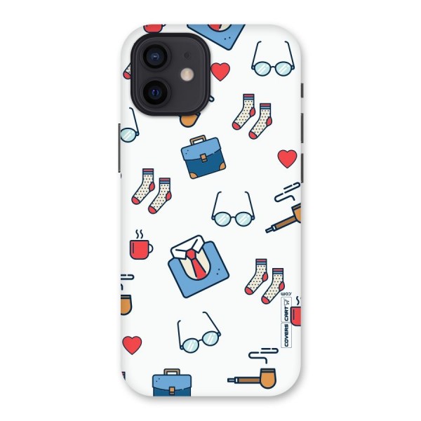 Shirt Spectacles Pattern Back Case for iPhone 12